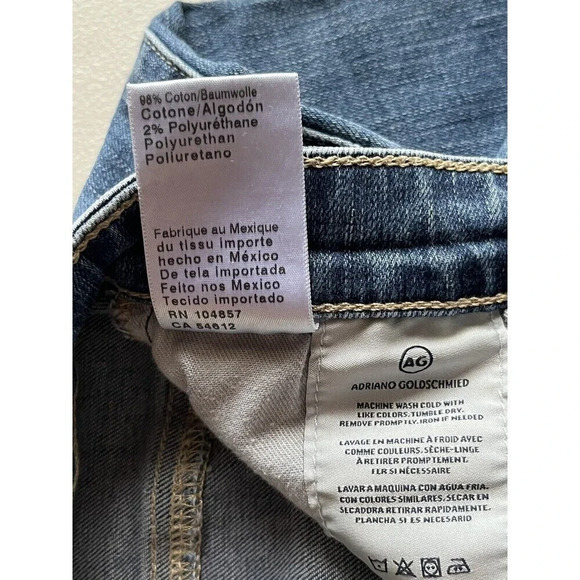 ag adriano goldschmied Farrah Skinny Ankle Low Rise Medium Wash Skinny 25R - Picture 4 of 9